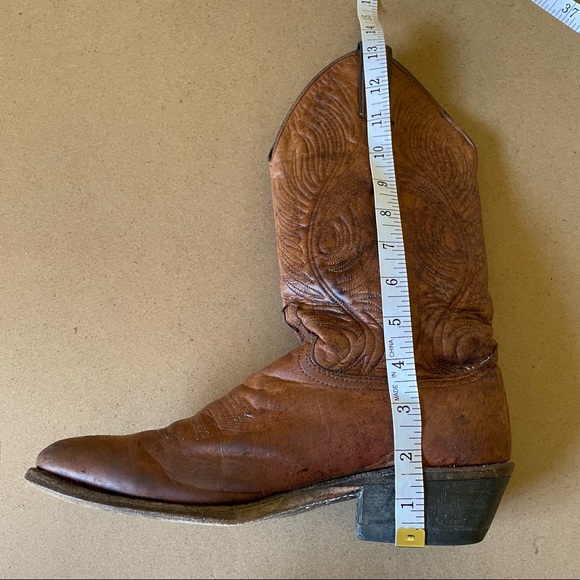 Vintage Abilene Brown Leather Cowboy Boots - Picture 10 of 14